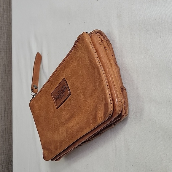 Vilenca Holland for Anthropologie Brown Woven Leather Clutch Wallet - Picture 6 of 10